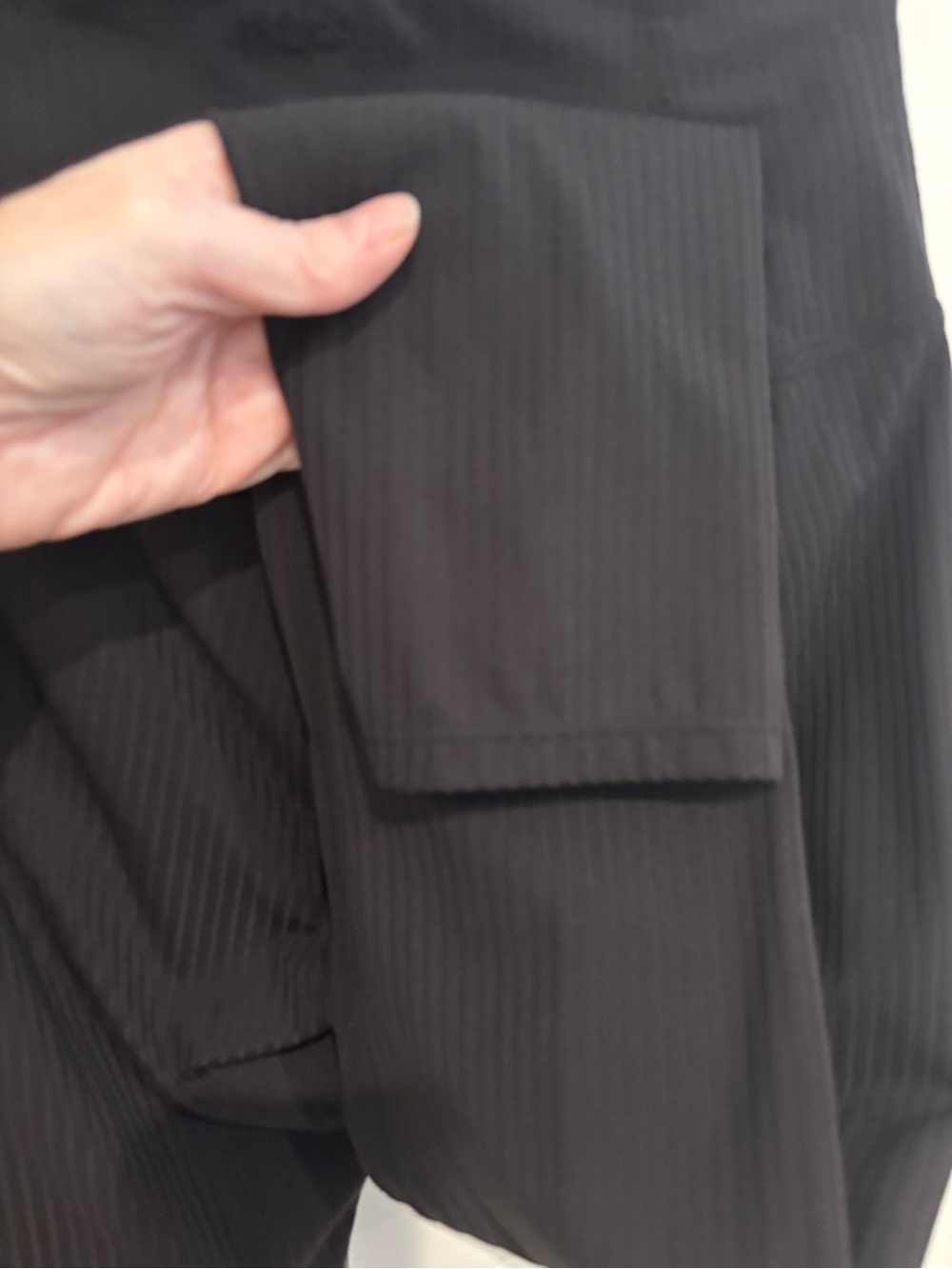 prAna Luxara Black Ribbed High-Rise Leggings. Size S - Picture 8 of 10